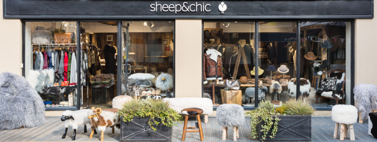 The Sheep&Chic shop front